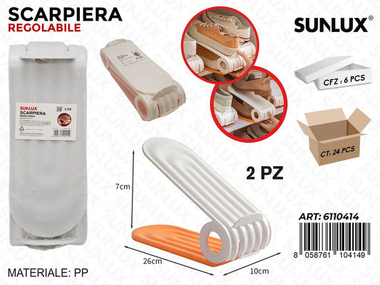 Sunlux Scarpiera Regolabile 2PCS 7*26*10CM
