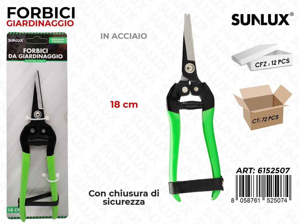 Sunlux Forbici Giardinaggio Acc. 18CM