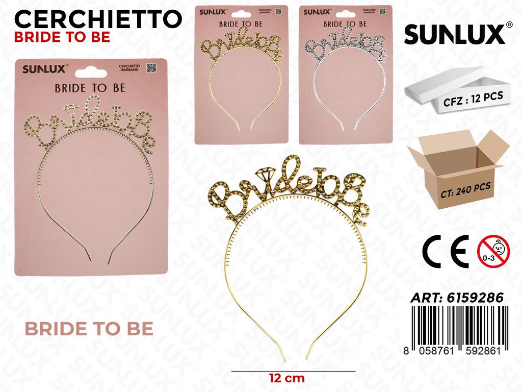 CERCHIETTO PARTY BRIDE ASS. 12CM