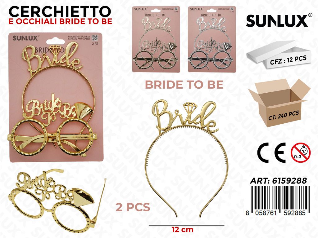 SET PARTY BRIDE 2PCS ASS.