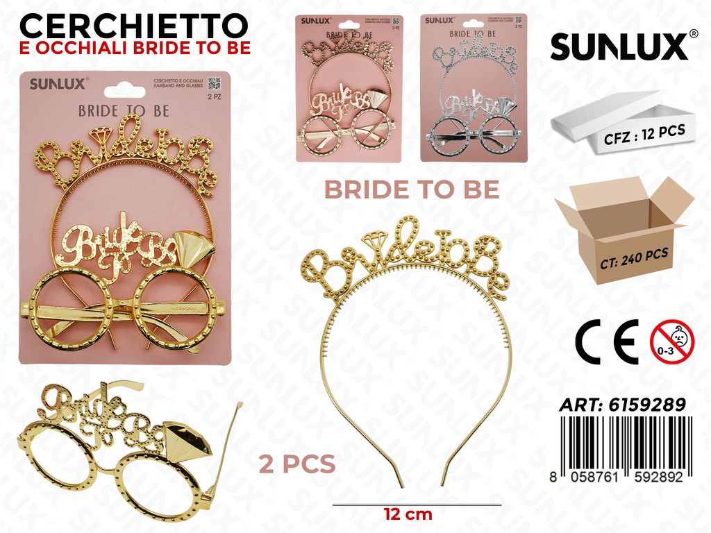 SET PARTY BRIDE 2PCS ASS.