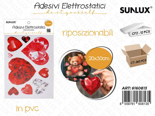 Sunlux Adv Elettrostatici Love Ass. 20*30CM