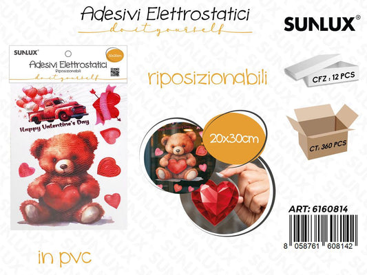 Sunlux Adv Elettrostatici Love Ass. 20*30CM