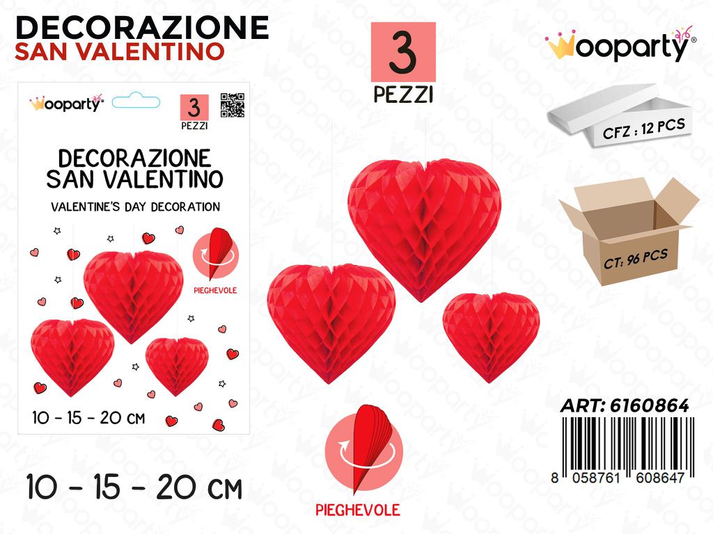 DEC.SAN VALENTINO 3PCS 10/15/20CM