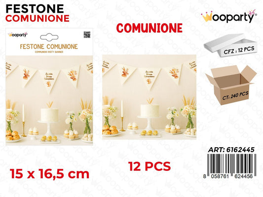 FESTONE COMUNIONE 12PCS 15*16.5CM