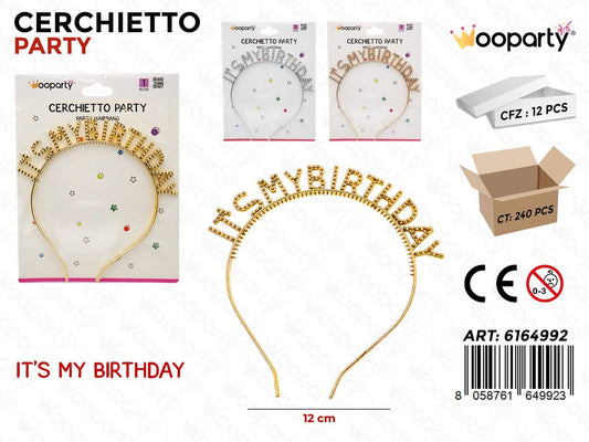 CERCHIETTO PARTY BIRTHDAY ASS. 12CM