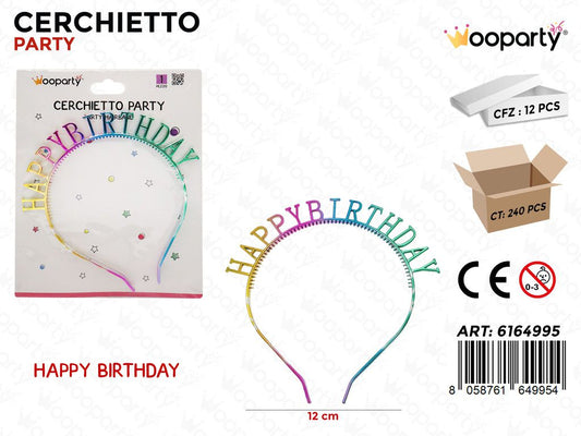 CERCHIETTO PARTY BIRTHDAY 12CM