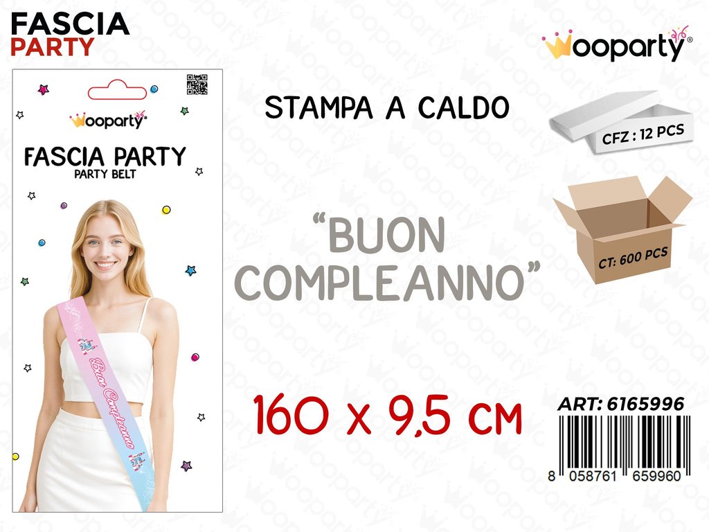 FASCIA BUON COMPL. COL. CALDO 160*9.5CM