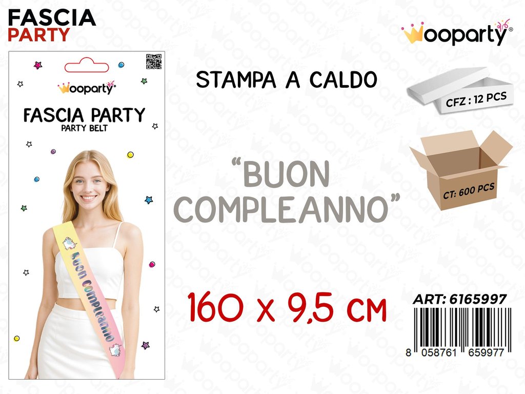 FASCIA BUON COMPL. COL. CALDO 160*9.5CM