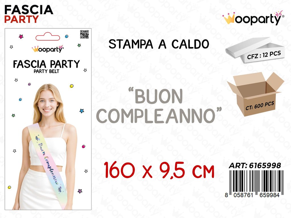 FASCIA BUON COMPL. COL. CALDO 160*9.5CM