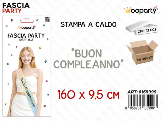 FASCIA BUON COMPL. COL. CALDO 160*9.5CM