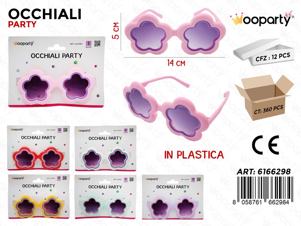 OCCHIALI PARTY ASS. 14*5CM