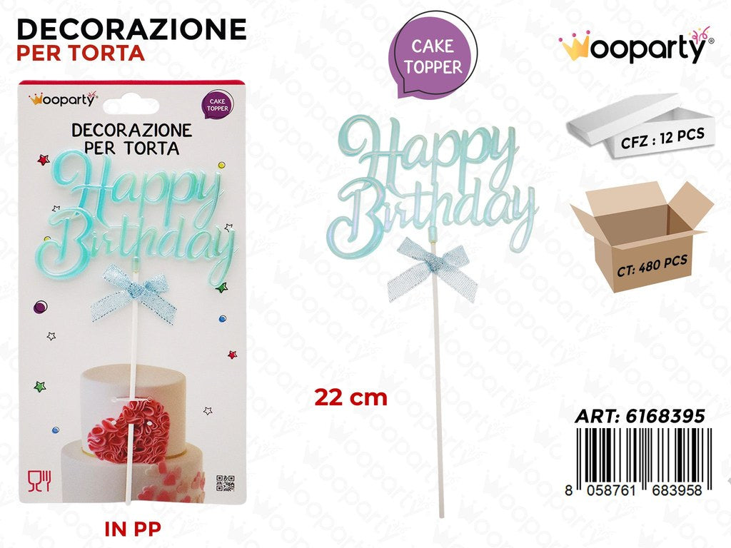 DEC. TORTA H. BIRTHDAY CEL. 22CM