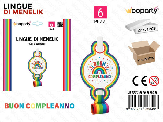 LINGUE DI MENELIK B. COMPL. 6PCS