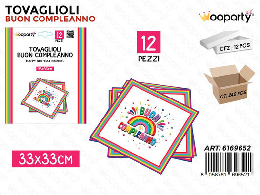 TOVAGLIOLI B. COMPL. 12PCS 33*33CM
