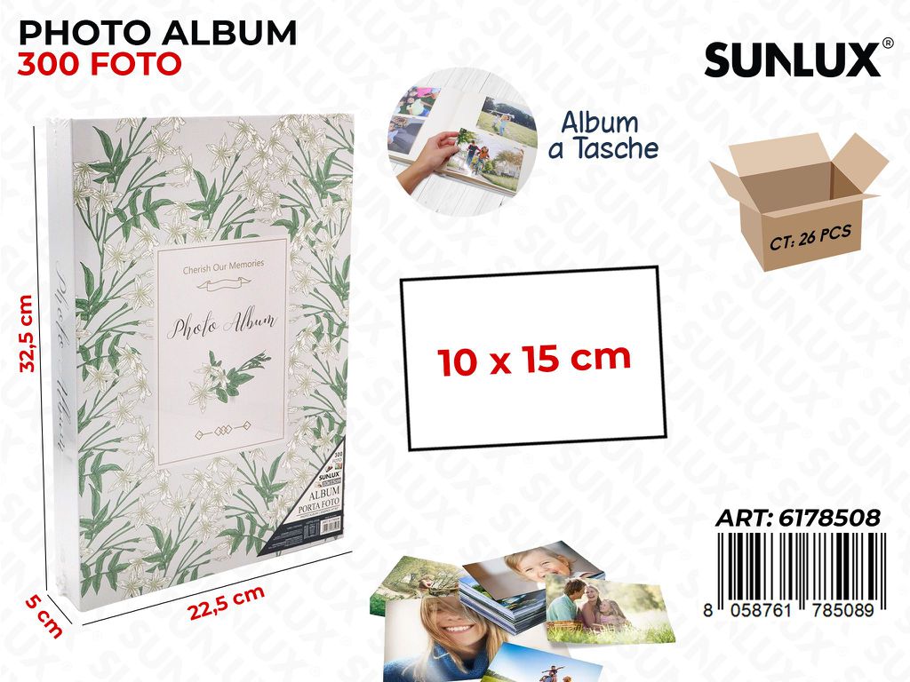Sunlux Album Foto 10*15CM 300FOTO 22.5*5*32.5CM