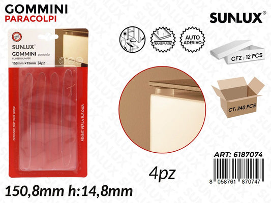 Sunlux Gommini Paracolpi 4PCS 150*15MM