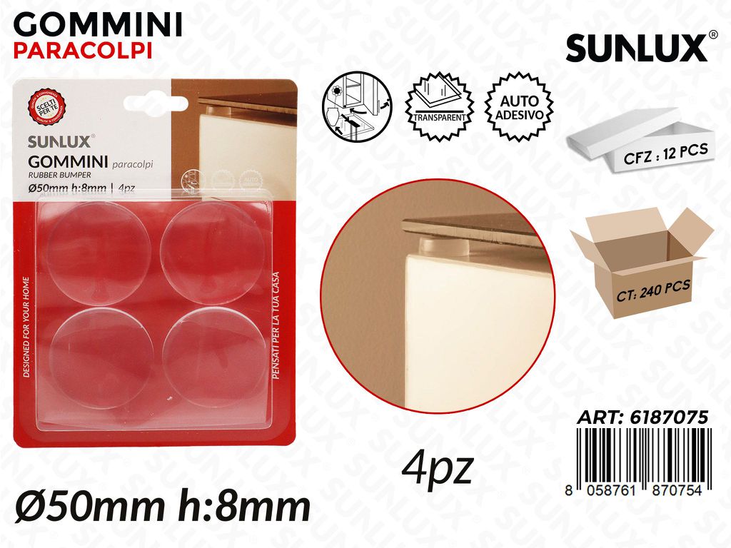 Sunlux Gommini Paracolpi 4PCS 50*8MM