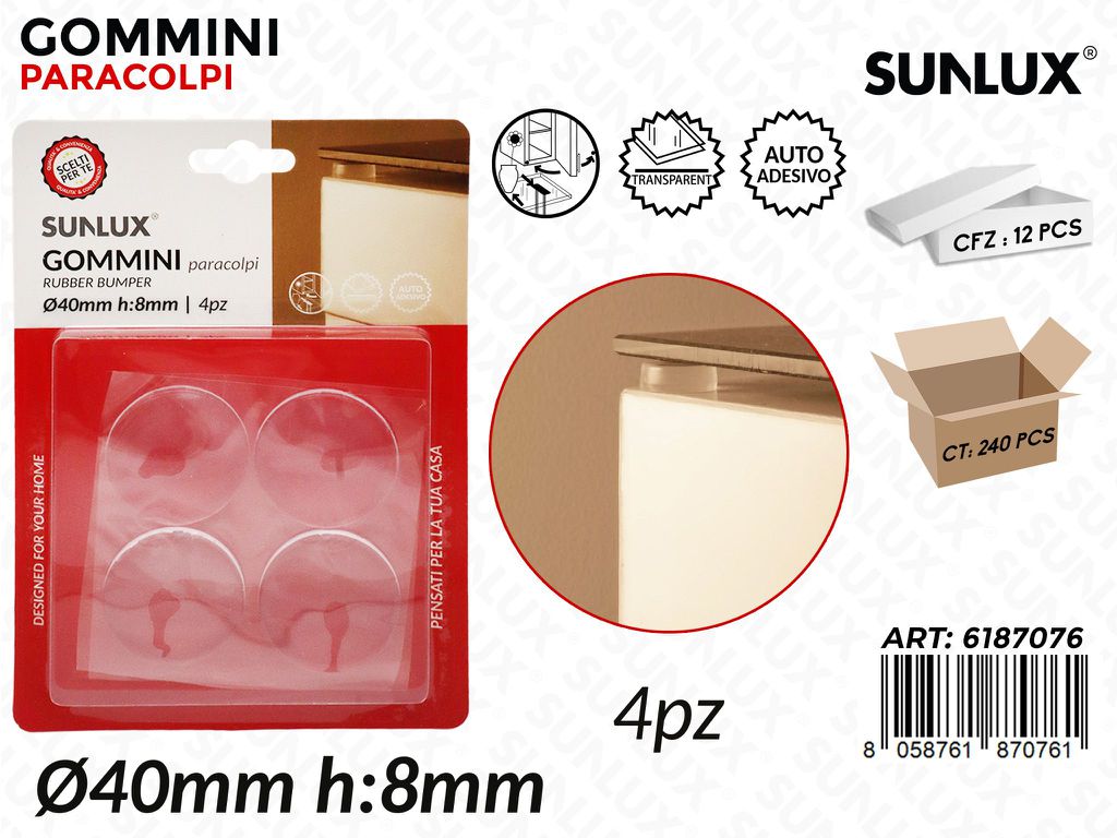 Sunlux Gommini Paracolpi 4PCS 40*8MM