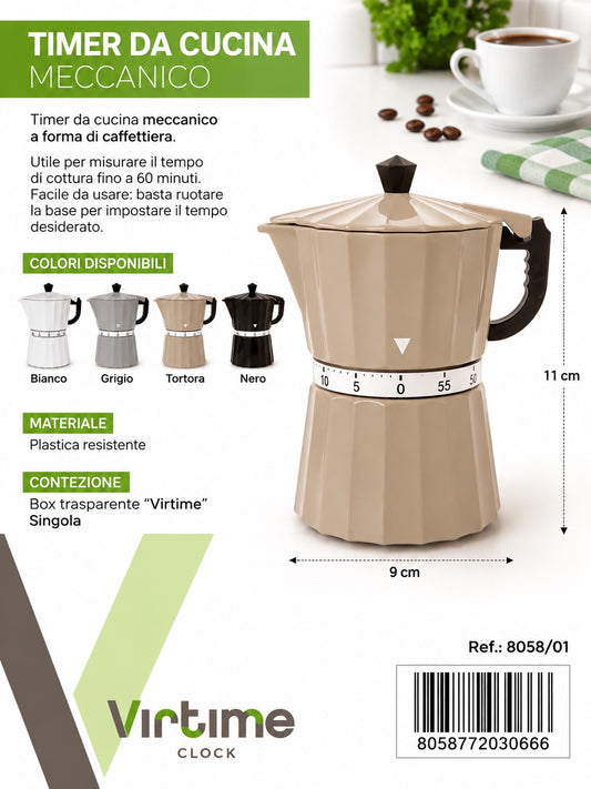Timer Cucina Caffettiera 4 Col. Ass.