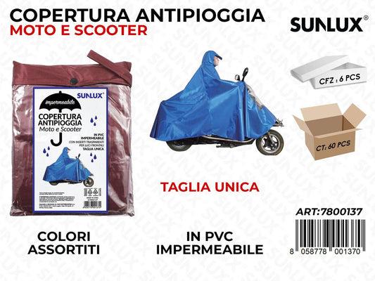 Sunlux Impermeabile Antipioggia Pvc Ass.