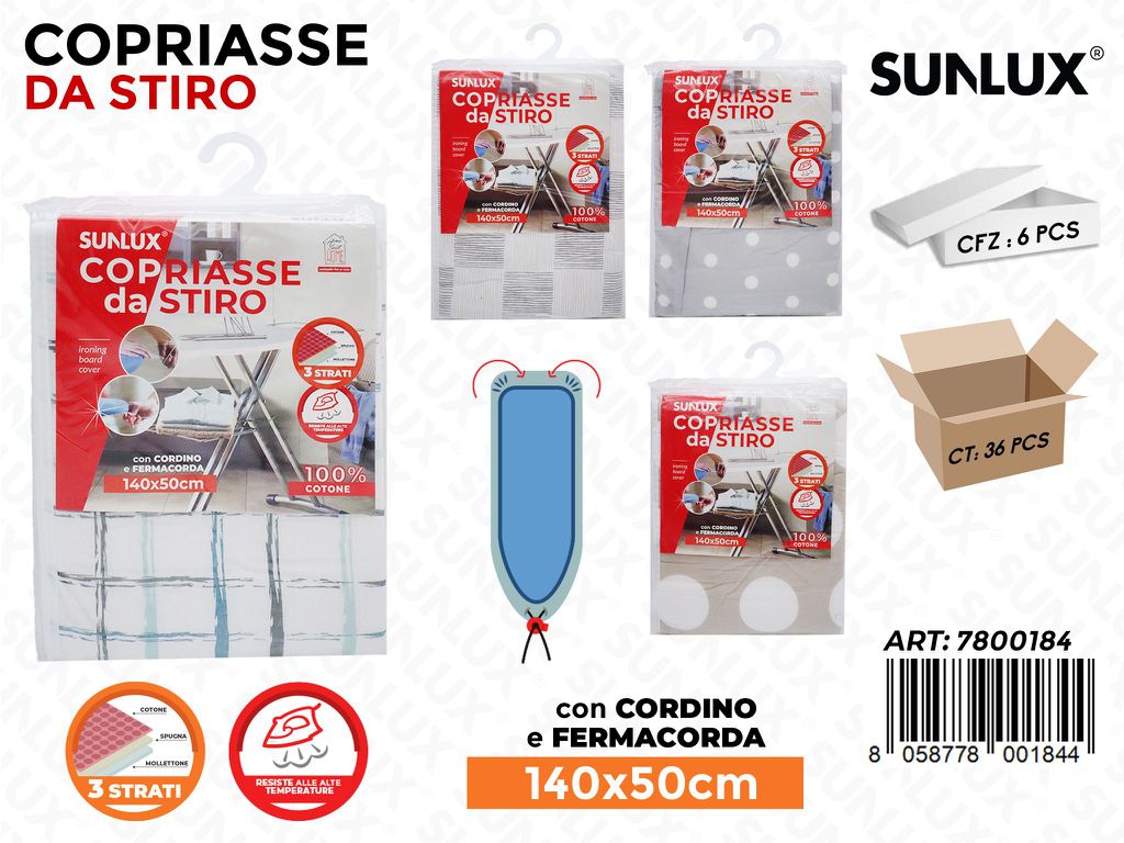 Sunlux Copriasse da Stiro 140*50CM