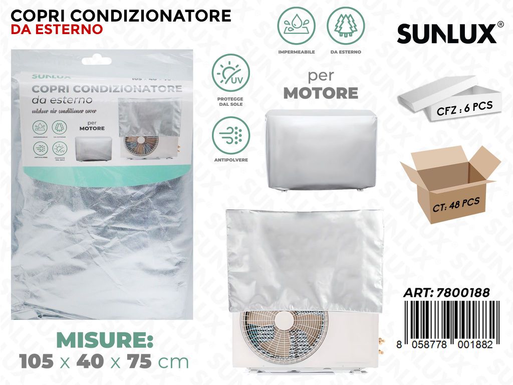 Sunlux Copri Condizionatore Esterno 105*40*75CM