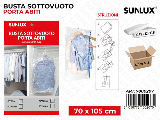 Busta Sottovuoto Porta Abiti 70*105 Cm
