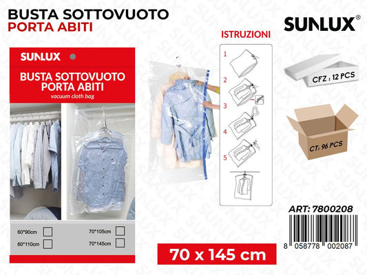 Busta Sottovuoto Porta Abiti 70*145 Cm