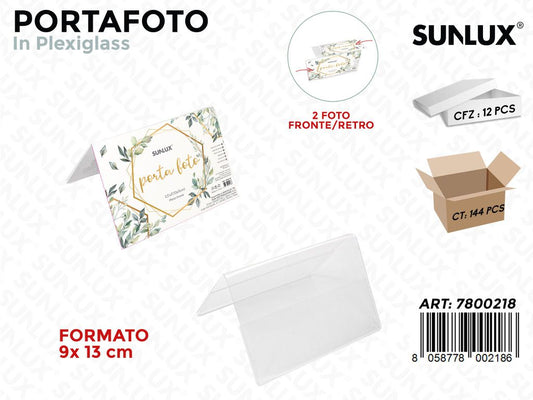 Portafoto Doppia in Plexiglass F.to 9*13CM