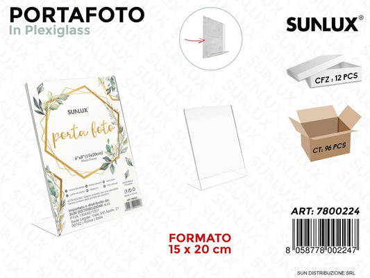 Portafoto In Plexiglass F.To 15*20Cm