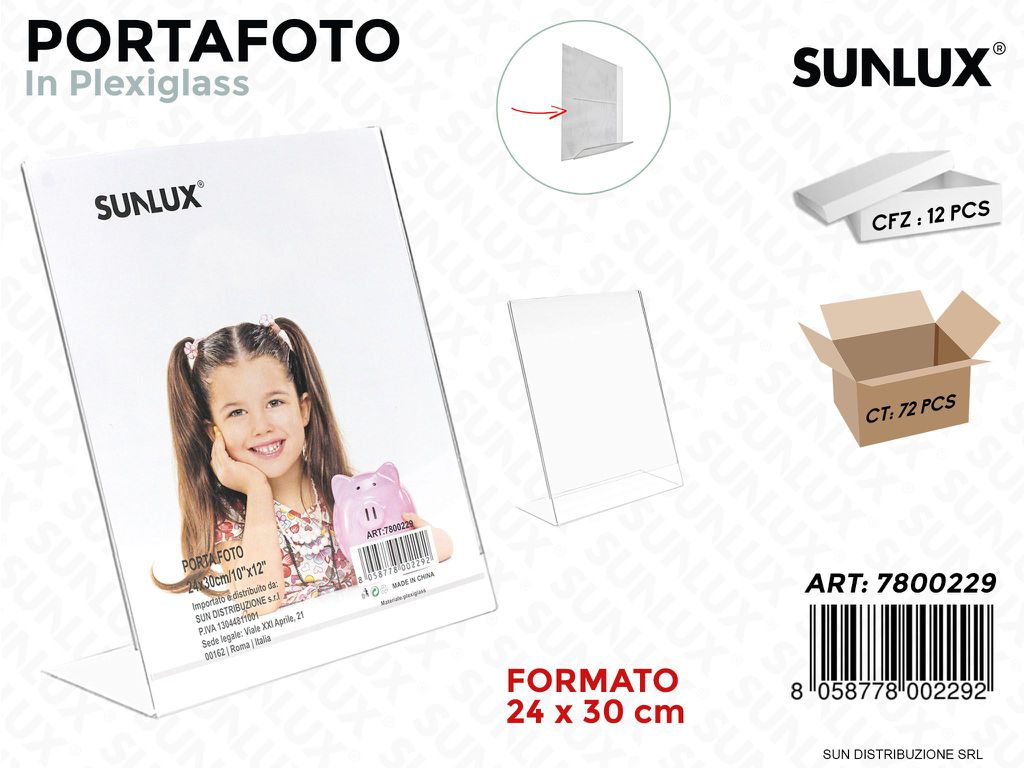 Portafoto in Plexiglass F.to 24*30CM