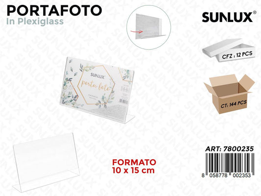 Portafoto in Plexiglass F.to 10*15CM