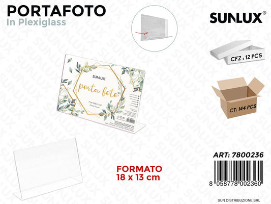 Portafoto in Plexiglass F.to 18*13CM