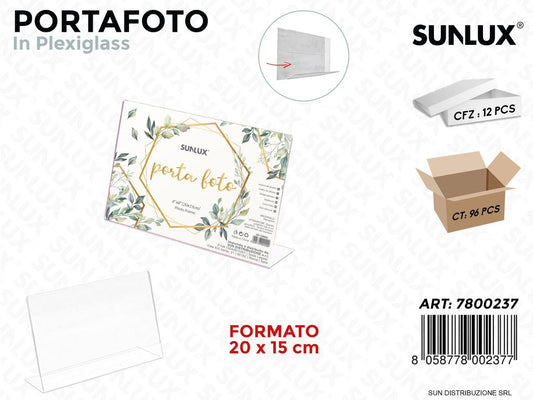 Portafoto in Plexiglass F.to 20*15CM