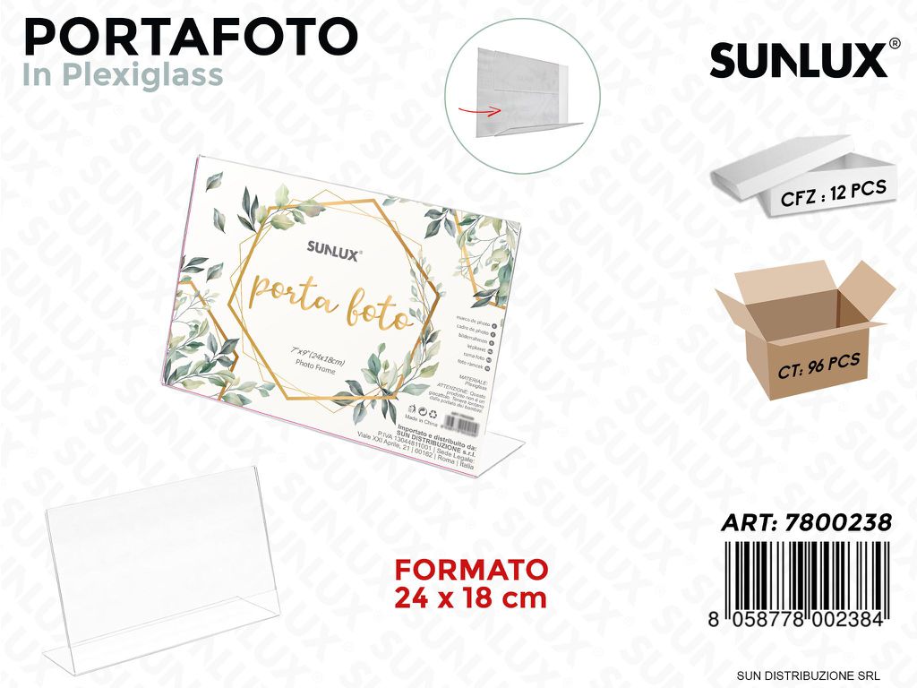 Portafoto in Plexiglass F.to 24*18CM
