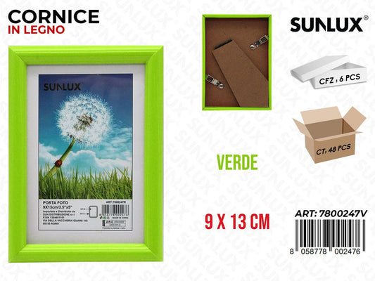 Cornice Portafoto Verde 9*13CM