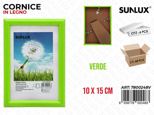 Cornice Portafoto Verde 10*15CM