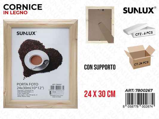 Cornice in Legno c/Supporto 24*30CM