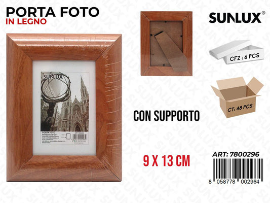 Cornice Portafoto Legno c/ Supp. 9*13CM