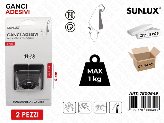 Sunlux Ganci Adv 2PCS Max 1KG 4CM / Pz da 12