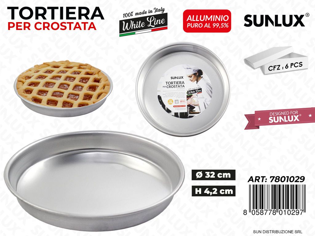 Tortiera per Crostata White Line D.32*4.2CM