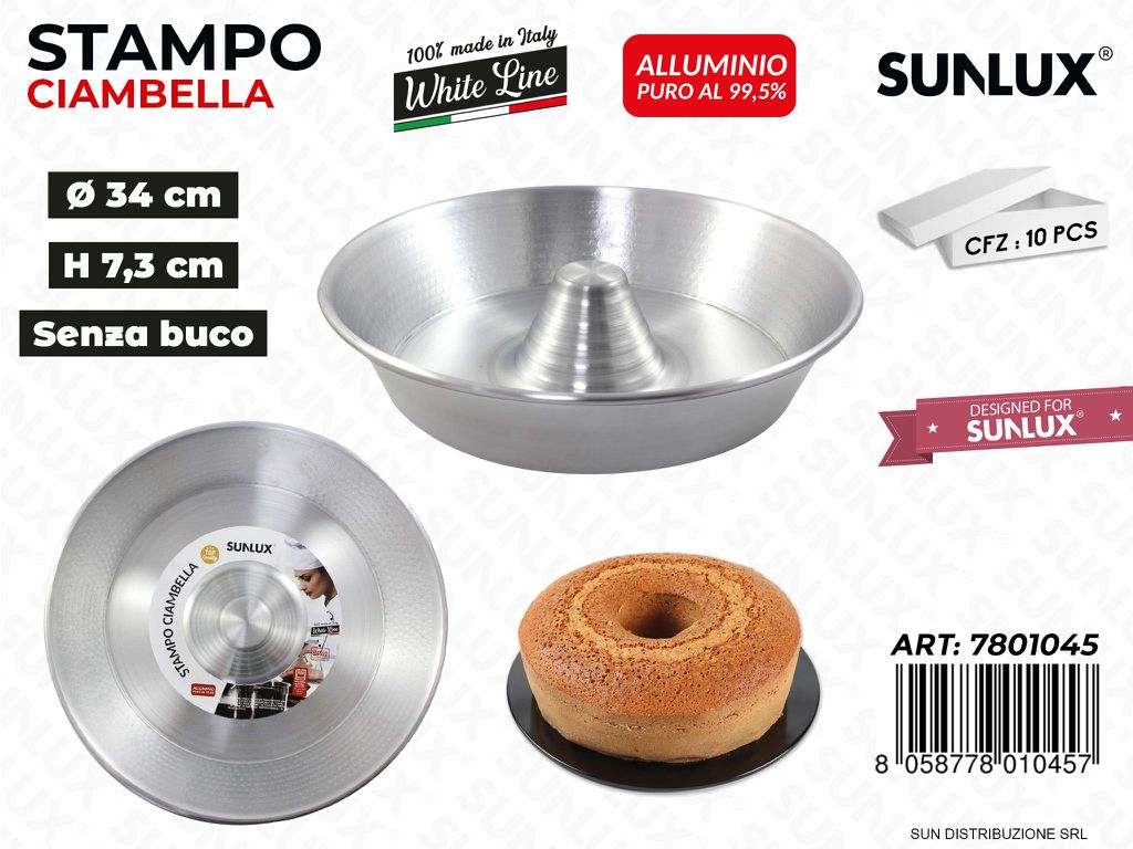 Stampo Ciambella S.buco White Line D.34*7.3CM