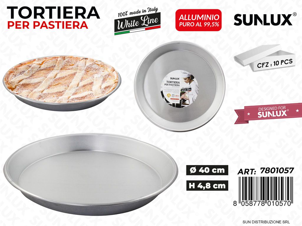 Tortiera per Pastiera White Line D.40*4.8CM