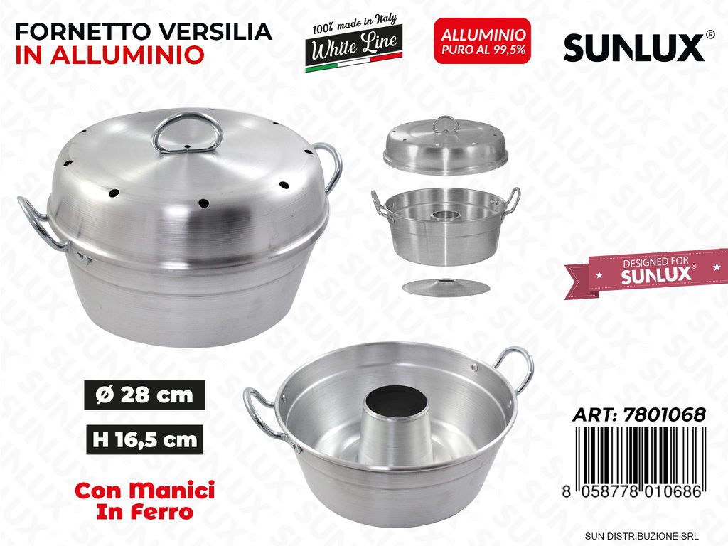 Fornetto Versilia Allum. White Line D.28*16.5CM