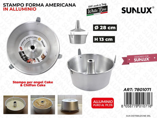 Forma Americana in Allum. White Line D.28*13CM