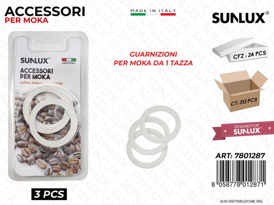 Guarnizioni per Moka 1TAZZA 3PCS /Pz da 12/24