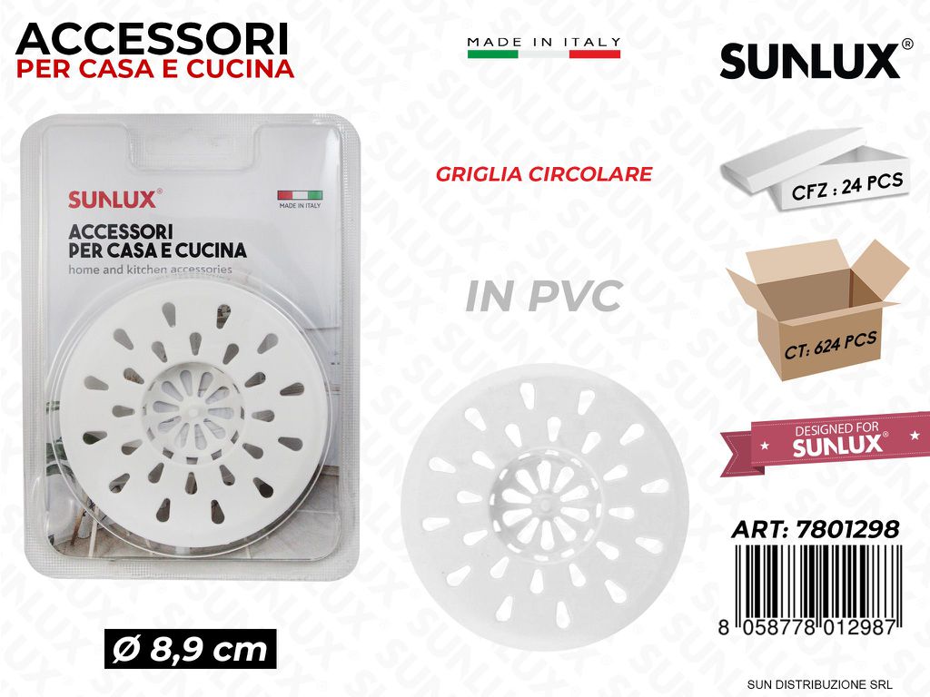 Griglia Circolare in Pvc D. 8.9CM