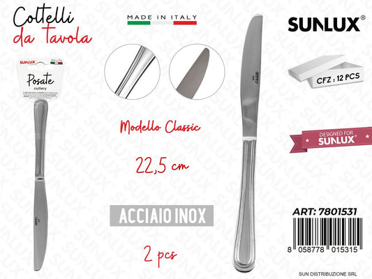 Coltelli da Tavola Classic Inox 22.5CM 2PCS