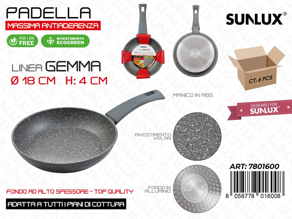 Padella Antiaderente L.gemma D.18*4CM